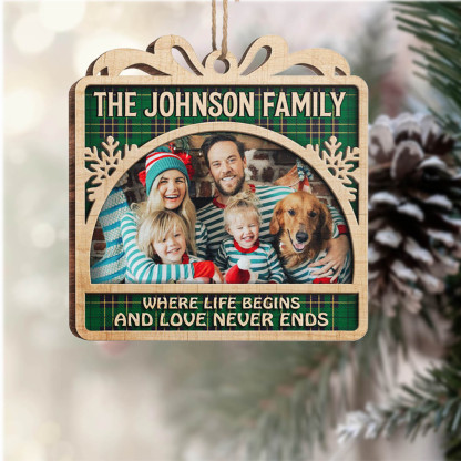 Personalised Photo Christmas Ornament Custom photos Gifts for Family-Jessemade AU