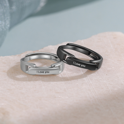 Couple Ring Personalised Matching Rings Gift for Couple-Jessemade AU