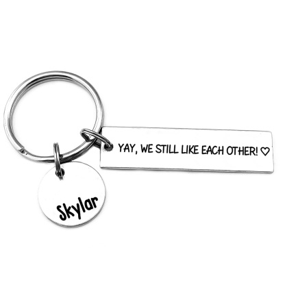 Personalised Name Keychain Funny Keychain "Yay, We Still Like Each Other" Gift for Couples -Jessemade AU