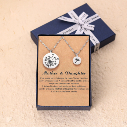 Dandelion Necklaces Unique Mother Daughter Necklace Back To School Gifts for Children-Jessemade AU
