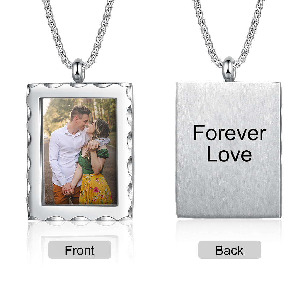 Personalised Photo Necklace Custom Message Gifts For Her-Jessemade AU