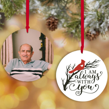 Personalised Photo Cardinal Ornament Always With You Keepsake-Jessemade AU