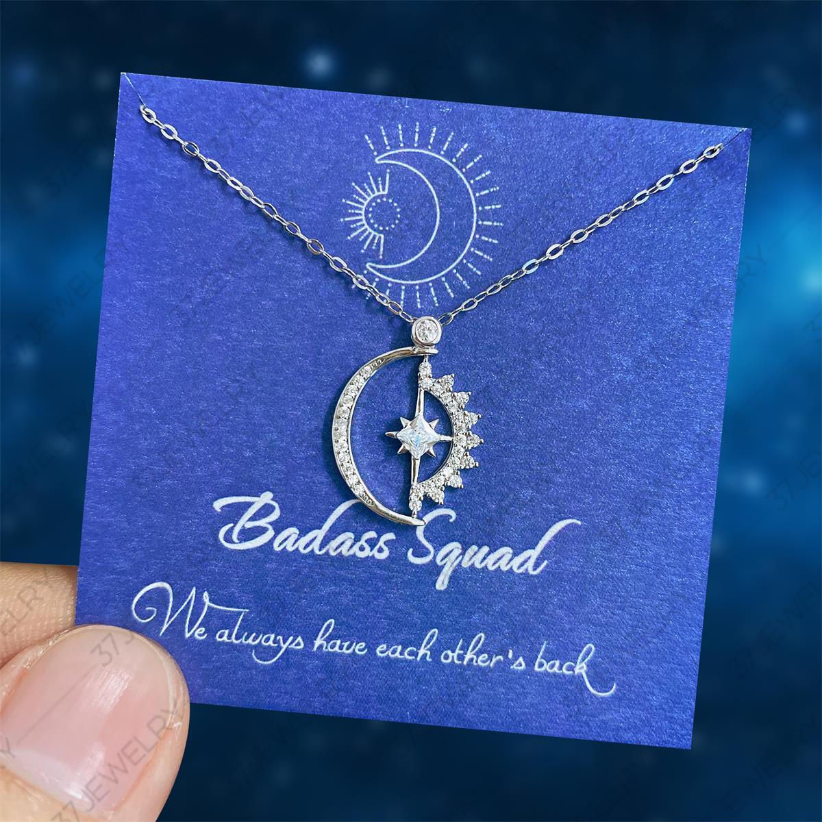 Badass Squad Friendship Necklace “We Always Have Each Other's Back”-Jessemade AU