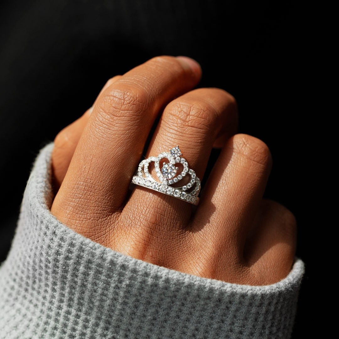 Dad To Daughter, No matter how much you grow up, Princess Crown Ring With Card, Gifts For Her-Jessemade AU