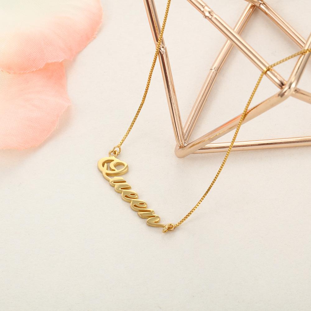Personalised Necklace Custom 1 Name Necklace Gift For Women-Jessemade AU