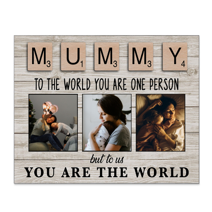 To My Mummy Personalised Picture Board Customised Photos Keepsake Wood Signs Photo Frame Gifts For Mother-Jessemade AU