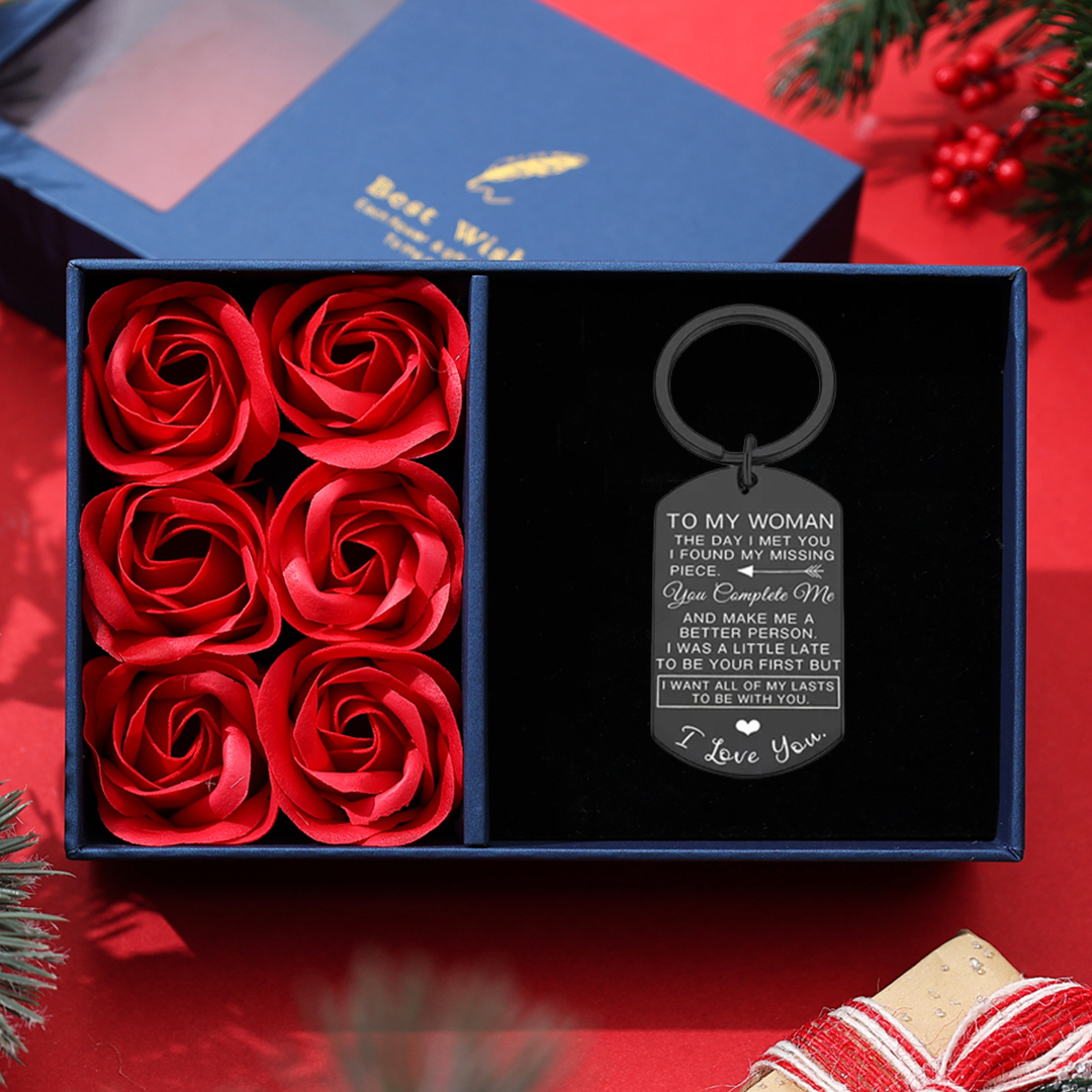 Couple Keychain Stainless Steel Keychain Valentine's Day Anniversary Gift for Couples-Jessemade AU