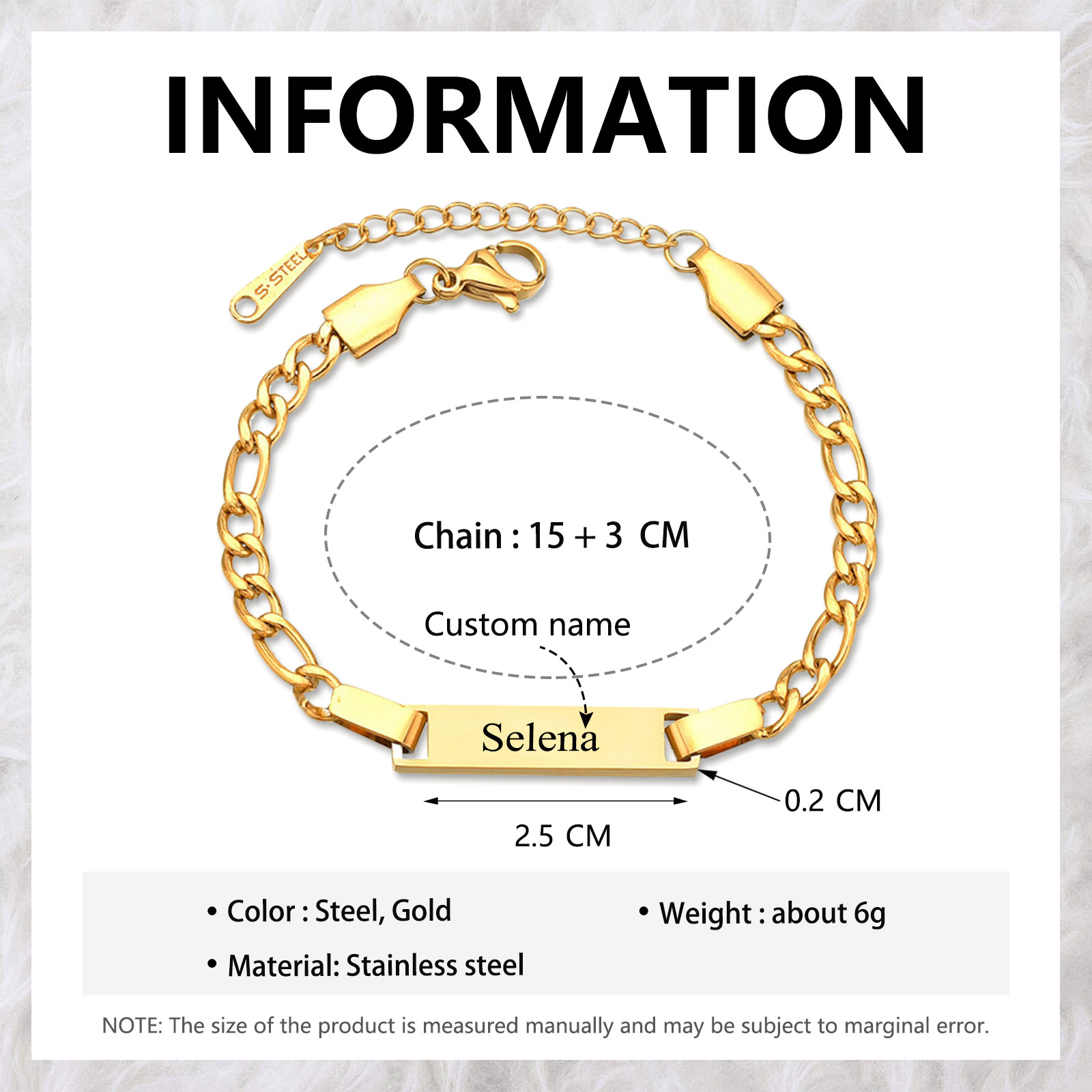 Custom Name Bracelet Personalised Cuban Chain Bracelet Love Gifts-Jessemade AU