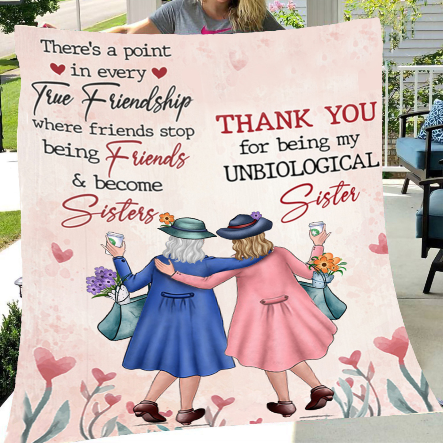 Thank You For Being My Unbiological Sister-High-quality Exquisite Blankets-Jessemade AU