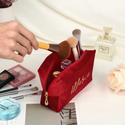 Personalised Name Cosmetic Bag Zipper Makeup Bag Jewelry Storage Bag Gifts for Ladies Girls-Jessemade AU