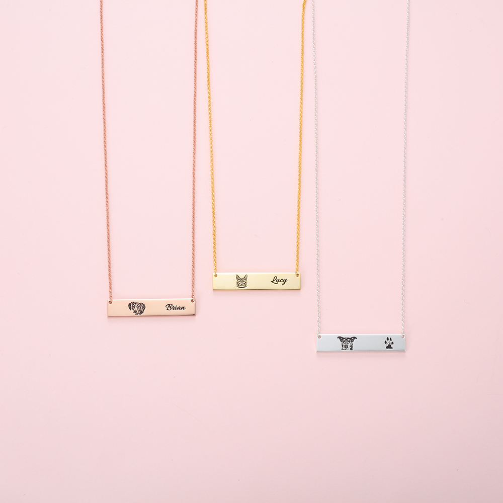 Personalised Your Pet Portrait Necklace-Jessemade AU