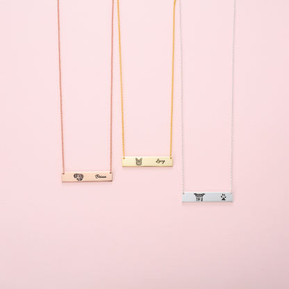 Personalised Your Pet Portrait Necklace-Jessemade AU