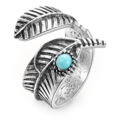 Memorial Feather Ring Open Ring Gift for Her - Your Guardian Angel Watching And Protecting From Above-Jessemade AU