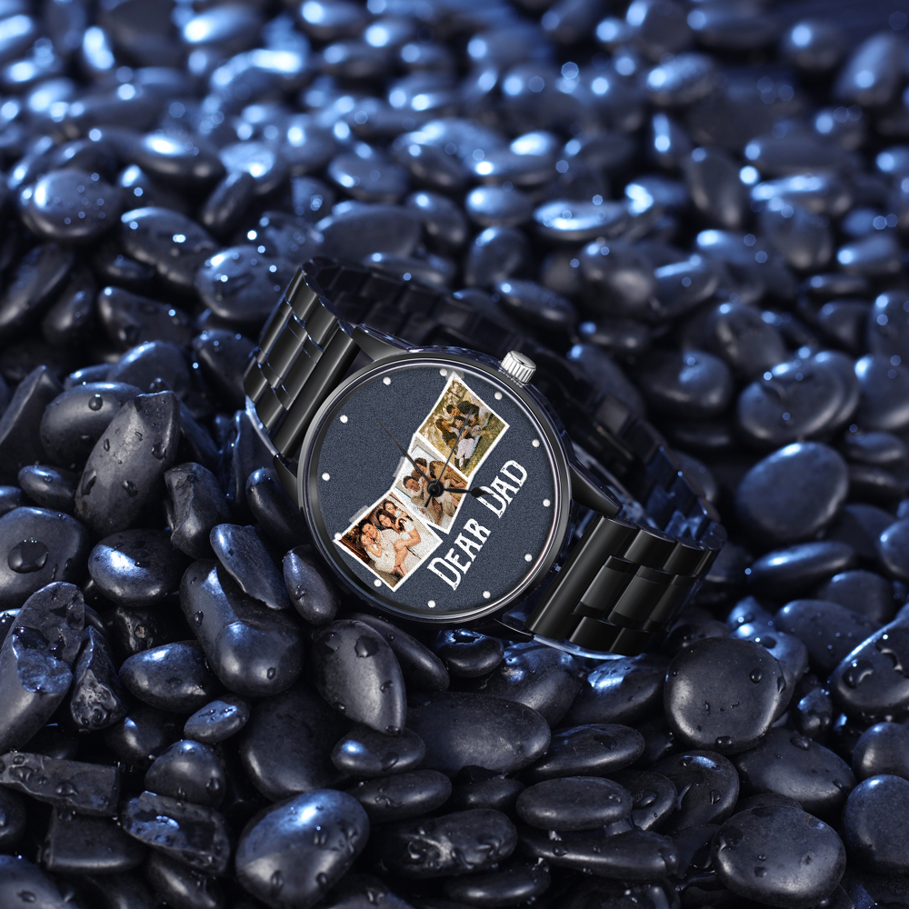 Personalised Photo Watch Custom 3 Photos Mechanical Watch Gifts for Him-Jessemade AU