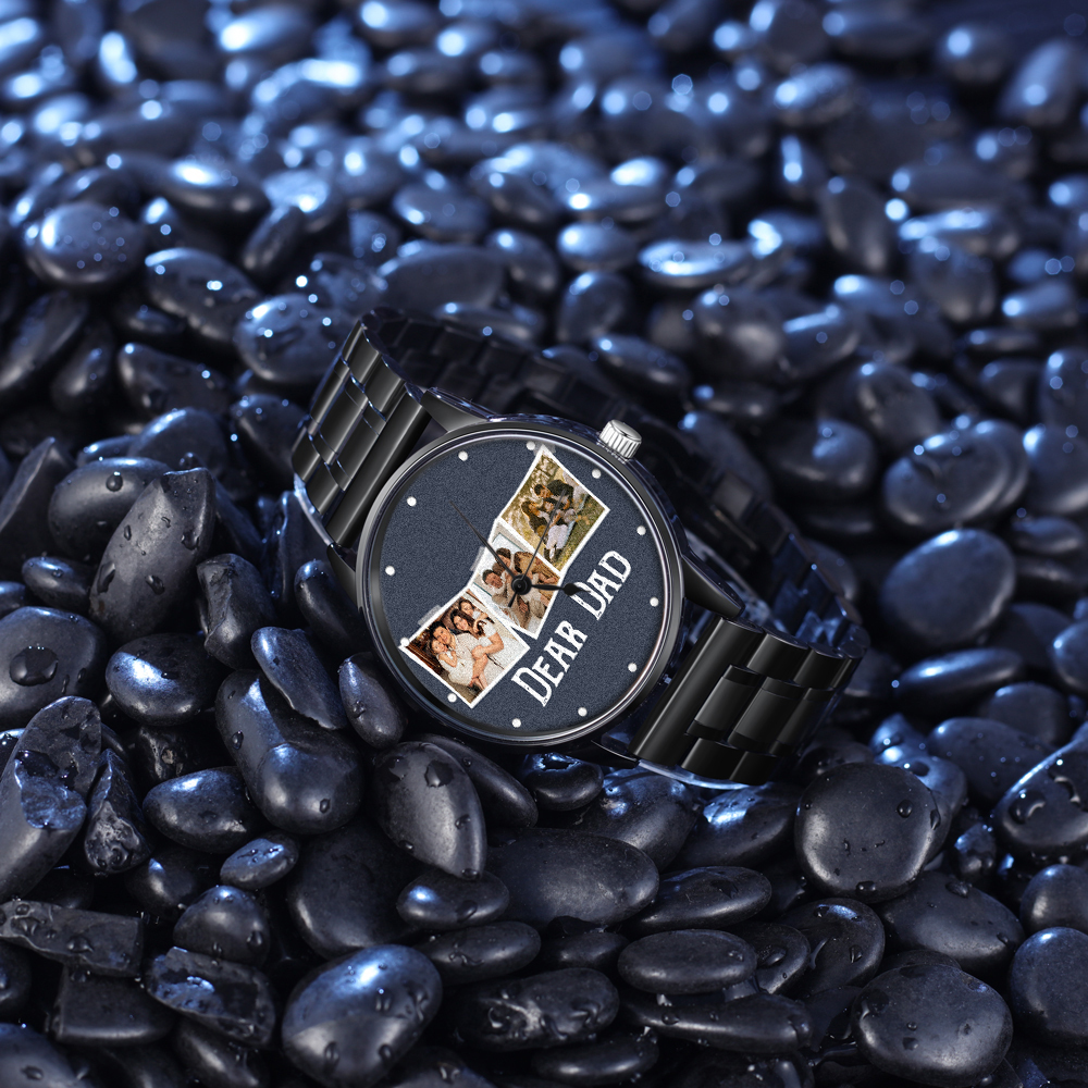 Personalised Photo Watch Custom 3 Photos Mechanical Watch Gifts for Him-Jessemade AU