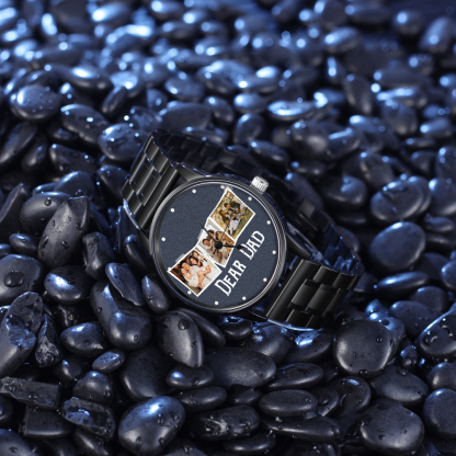 Personalised Photo Watch Custom 3 Photos Mechanical Watch Gifts for Him-Jessemade AU