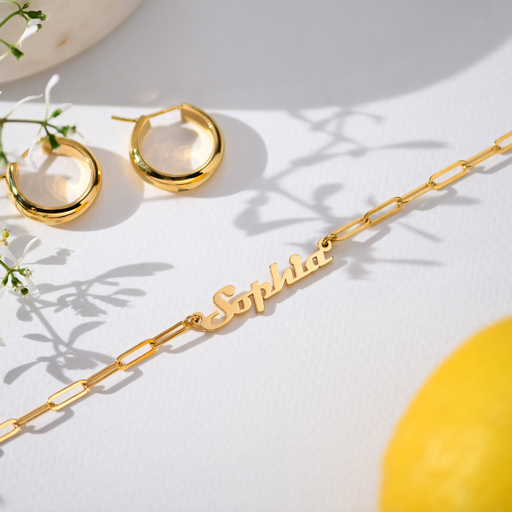 Personalised Chain Link Necklace Custom 1 Name Necklace Gift For Women-Jessemade AU