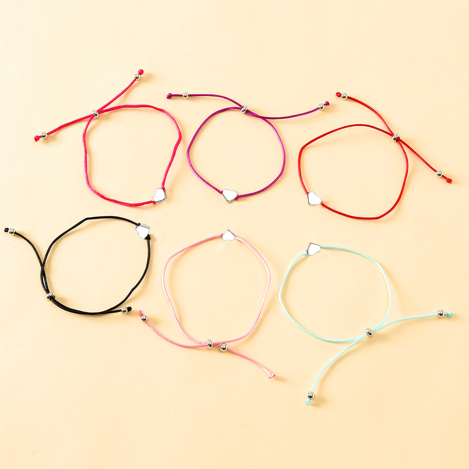 Women Bracelet Dainty Teen Heart Bracelet Back To School Adjustable Bracelet for Girls-Jessemade AU