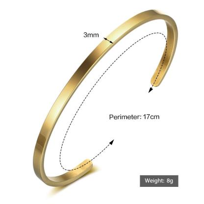 Personalised ID Bracelet For Women Engrave Name Phrases Bangles Best Valentine's Gift-Jessemade AU