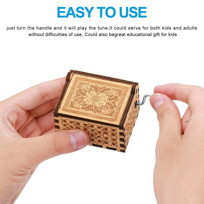 To My Dear Mom-Exquisite Wooden Music Box From Son To Mom-Jessemade AU