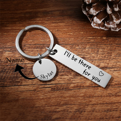 Personalised Couple Keychain Custom Name Keyring "I'll Be There For You" Valentine's Day Gifts for Couple/Friend-Jessemade AU