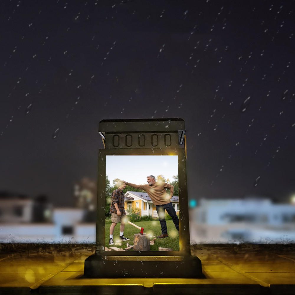 Solar Light Personalised Photo Memorial Lantern Lamp Sympathy Lantern Bereavement Gift Loss of a Loved One-Jessemade AU