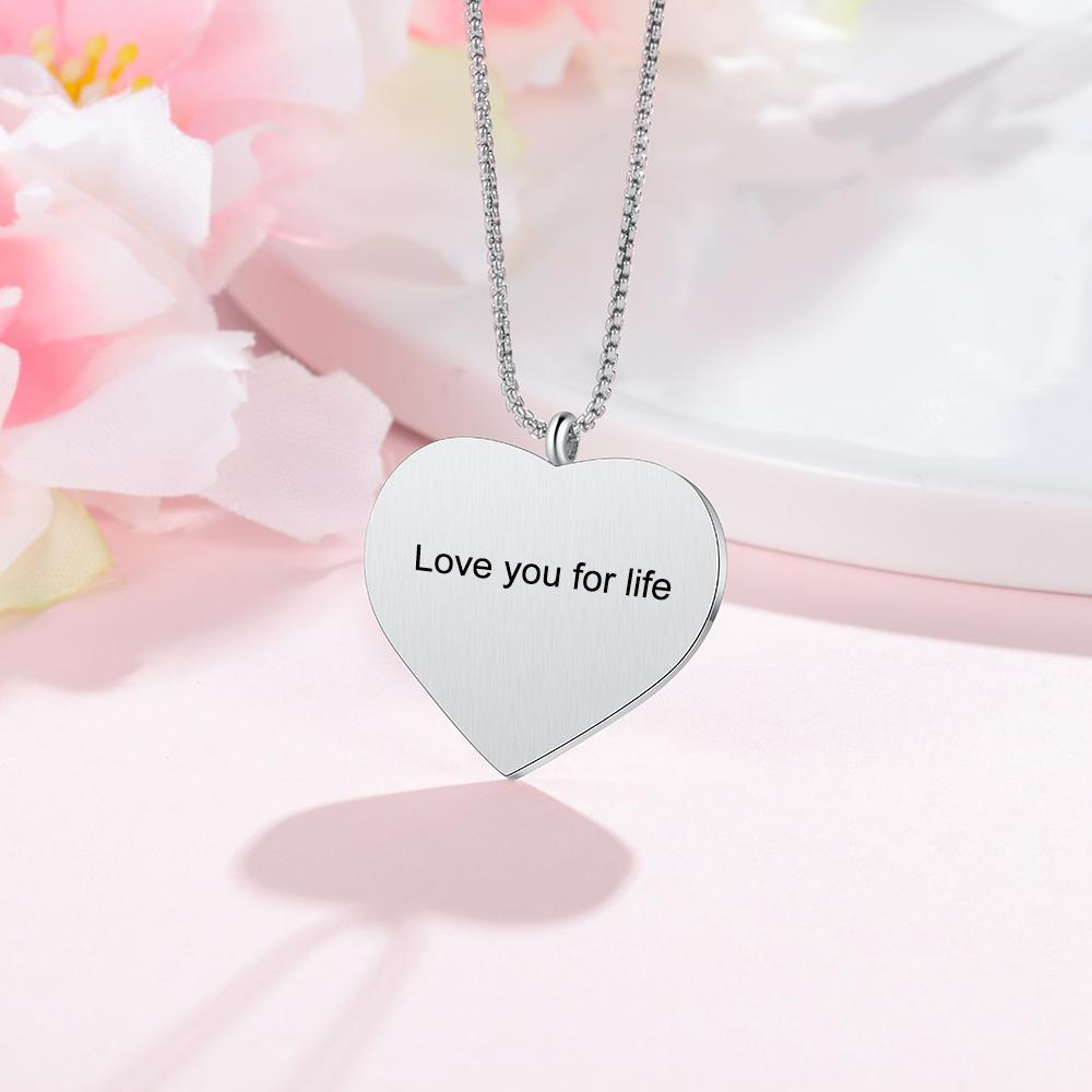 Personalised Heart Photo Necklace Custom Picture Necklace Gifts For Her-Jessemade AU