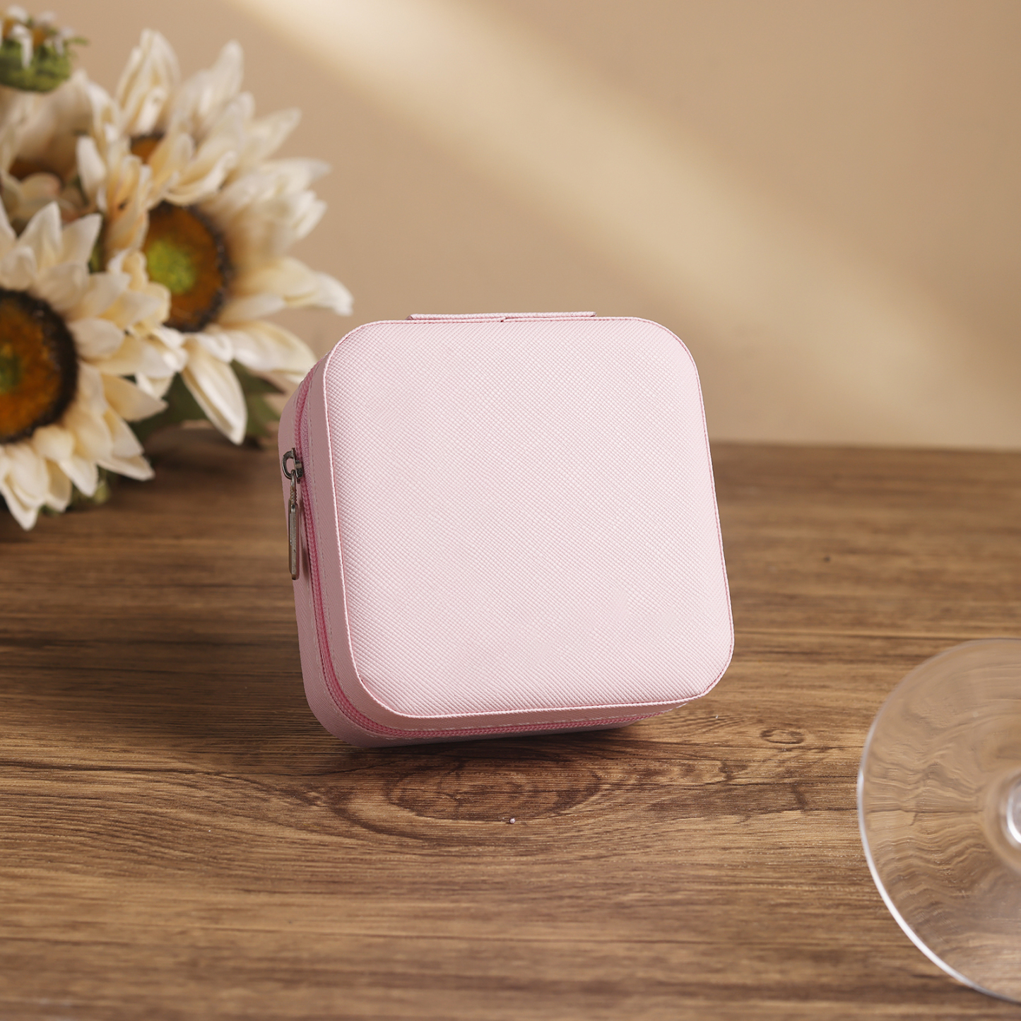 Jewelry Storage Box Gift Box Pink/White/Black Travel Jewelry Box Gifts for Women Girls-Jessemade AU