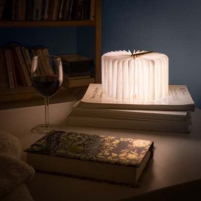 Wooden Folding Magnetic Glowing LED Book Lamp-Jessemade AU