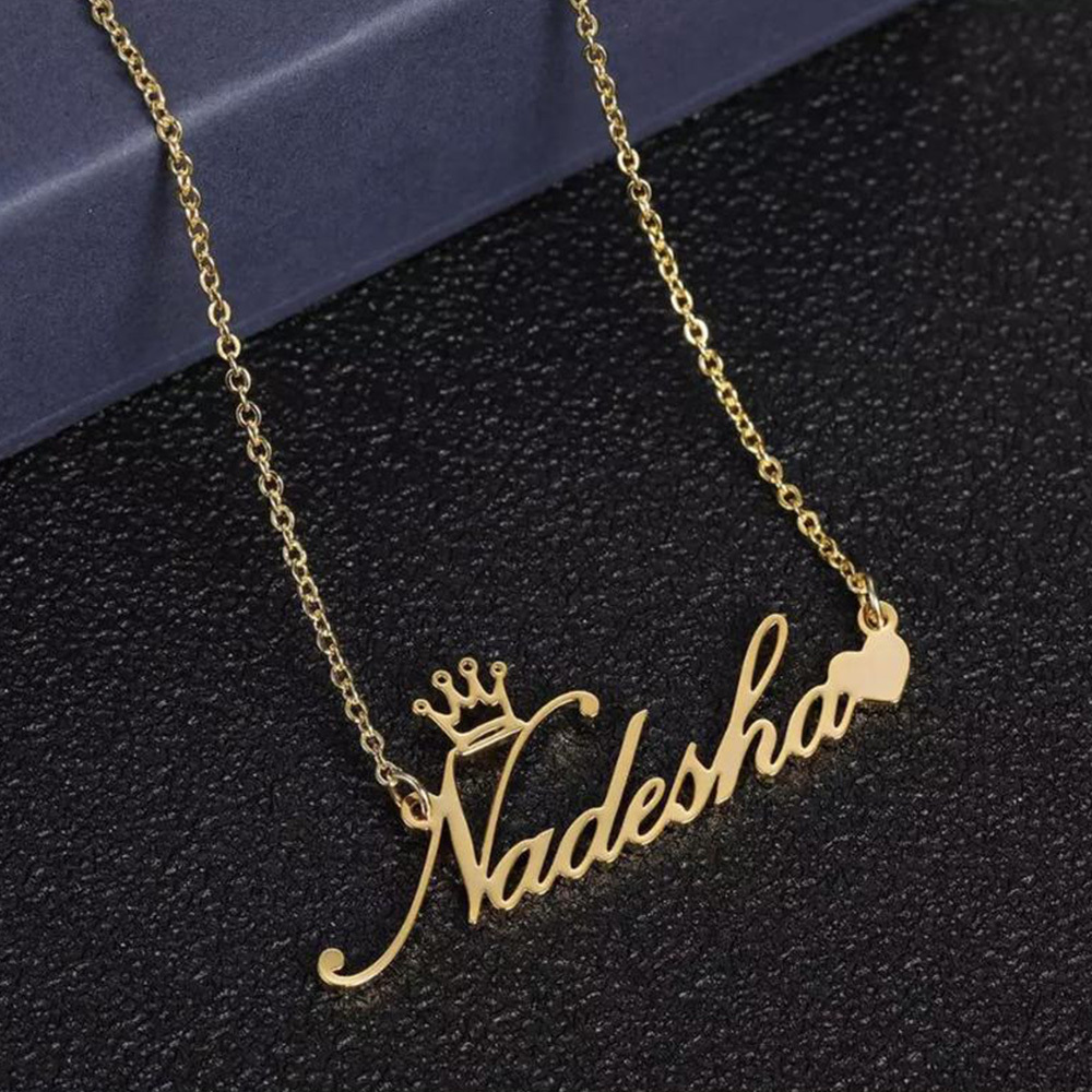 Personalised Necklace Custom 1 Name Necklace Gift For Women-Jessemade AU