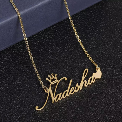 Personalised Necklace Custom 1 Name Necklace Gift For Women-Jessemade AU