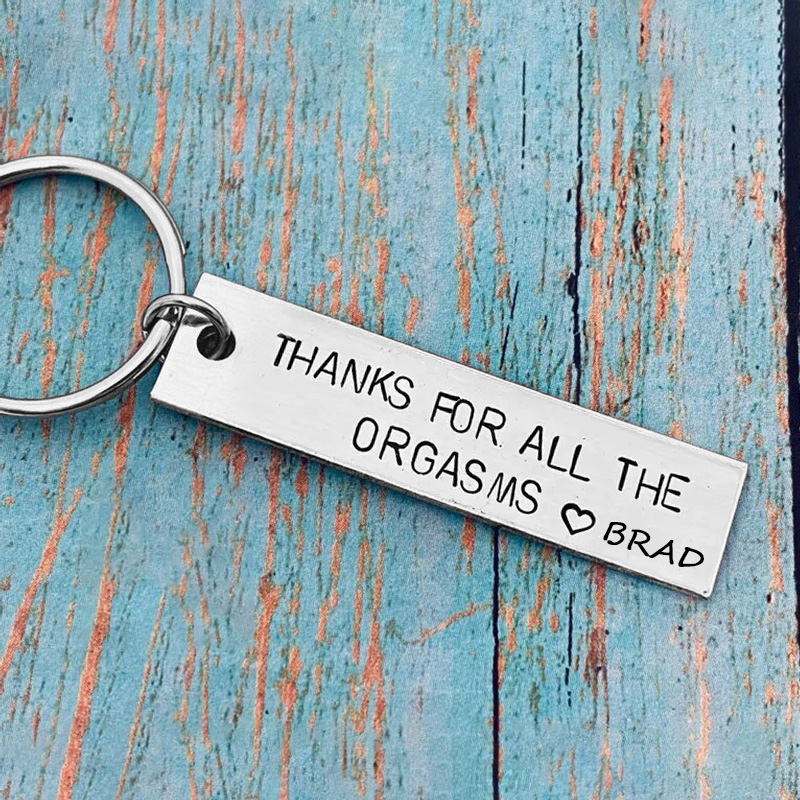 THANKS FOR ALL THE ORGASMS, Personalised Keychain Gifts For Her-Jessemade AU