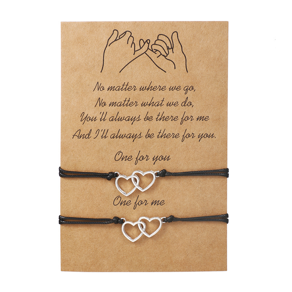 Heart Bracelets Unique Mother Daughter Bracelets  Mother's Day Birthday Christmas Gifts for Women Girls-Jessemade AU