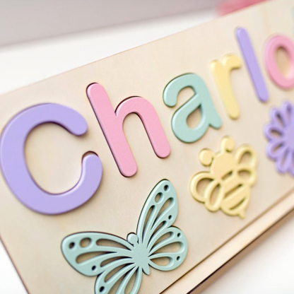 Personalised Kid's Wooden Name Alphabet Puzzle Toy for Toddlers Early Learning Child Toy-Jessemade AU