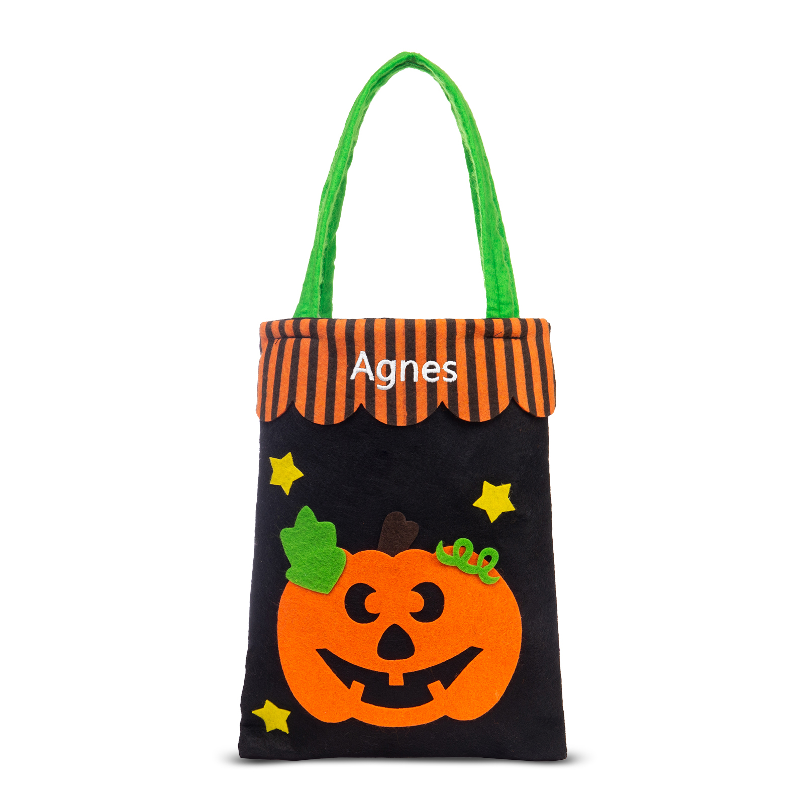 Personalised Halloween Tote Bags Custom 1 Name Tote Bag Halloween Candy Bag for Kids-Jessemade AU