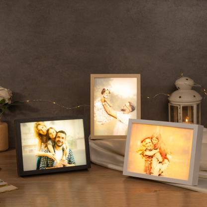 Personalised Photo Frame Night Light Changeable Colour Lamp Personalised Gifts Home Decor-Jessemade AU