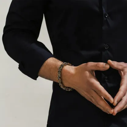 Father's Day Gifts Cuban Link Bracelet Stainless Steel Bracelet I Love You, Dad Sentimental Gift-Jessemade AU