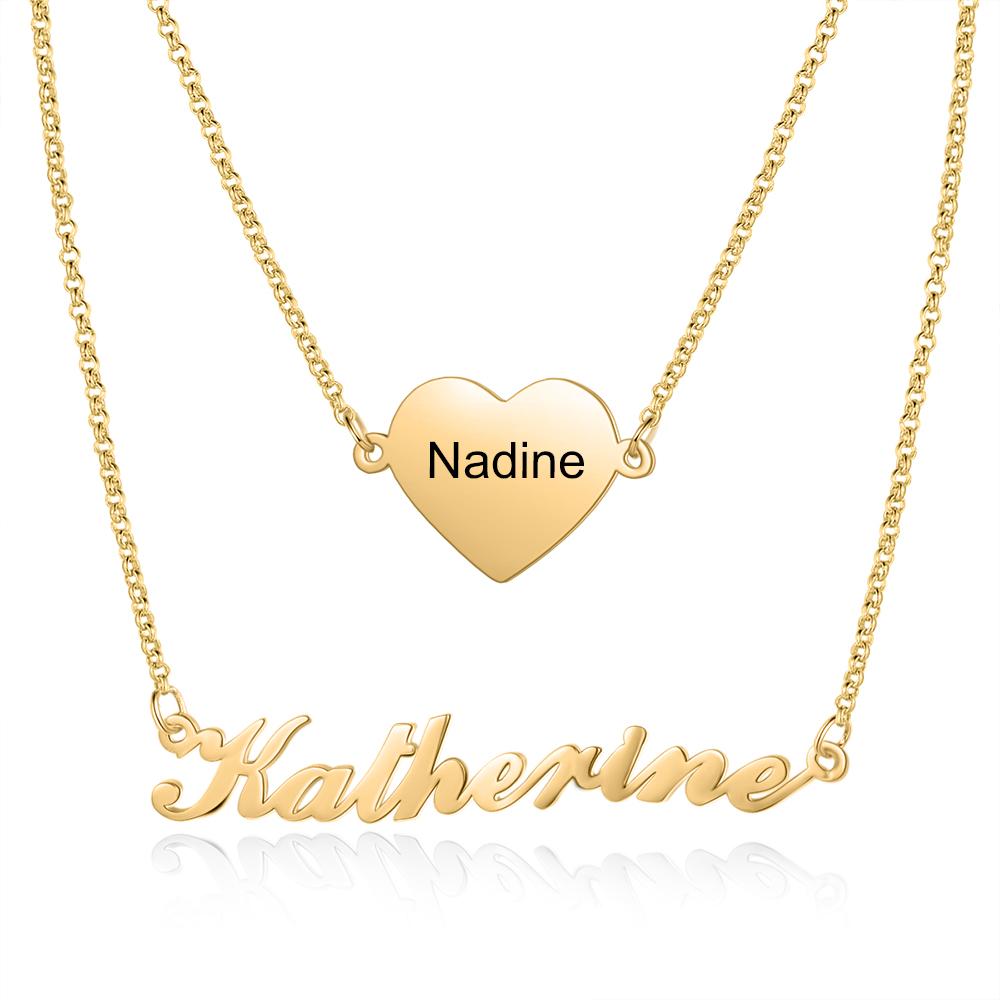 Personalised Necklace Custom 1 Name Necklace Gift For Her-Jessemade AU