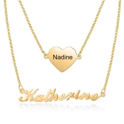 Personalised Necklace Custom 1 Name Necklace Gift For Her-Jessemade AU