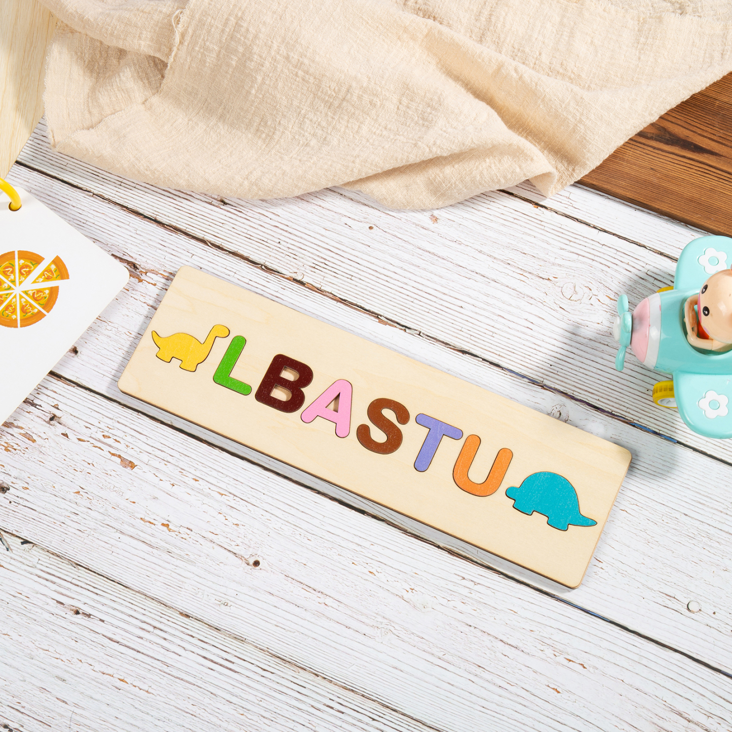 Personalised Kid's Wooden Name Alphabet Puzzle Toy for Toddlers Early Learning Child Toy-Jessemade AU