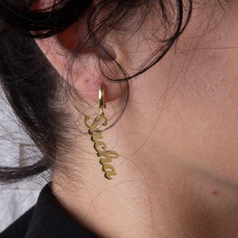 Personalised Name Earring Custom Name Earrings Gifts for Her-Jessemade AU