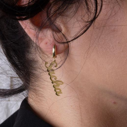 Personalised Name Earring Custom Name Earrings Gifts for Her-Jessemade AU