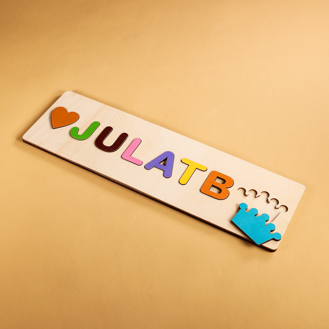Personalised Kid's Wooden Name Alphabet Puzzle Toy for Toddlers Early Learning Child Toy-Jessemade AU