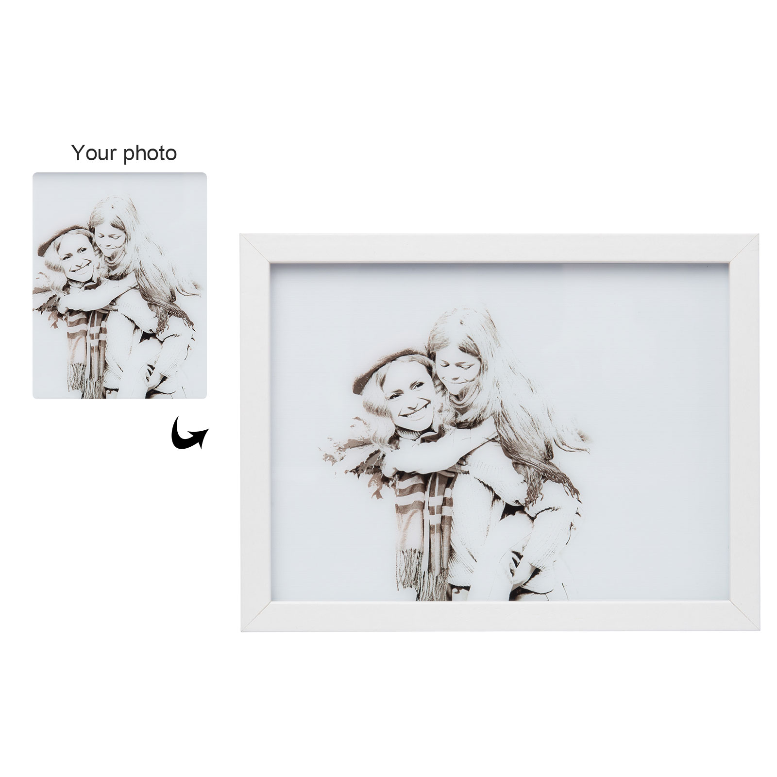 Personalised Photo Frame Night Light Changeable Colour Lamp Home Decor Personalised Gifts for Family Friends-Jessemade AU