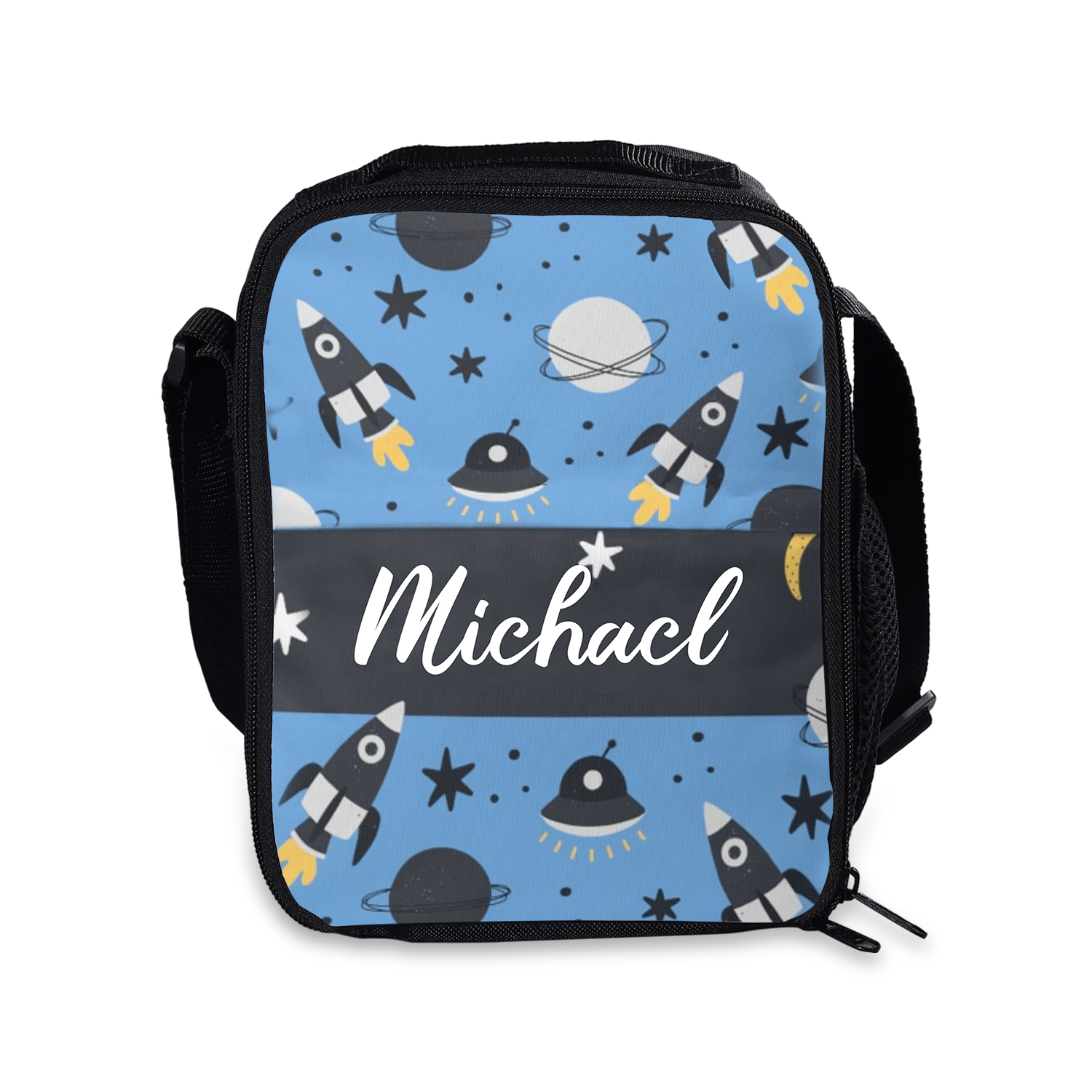 Custom Name Lunch Bag Personalised Rocket Lunch Box  Gifts for Kids-Jessemade AU