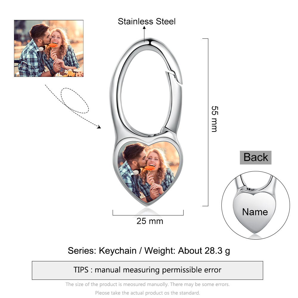 Personalised Keychain Custom photo Keychain Gifts For Him-Jessemade AU