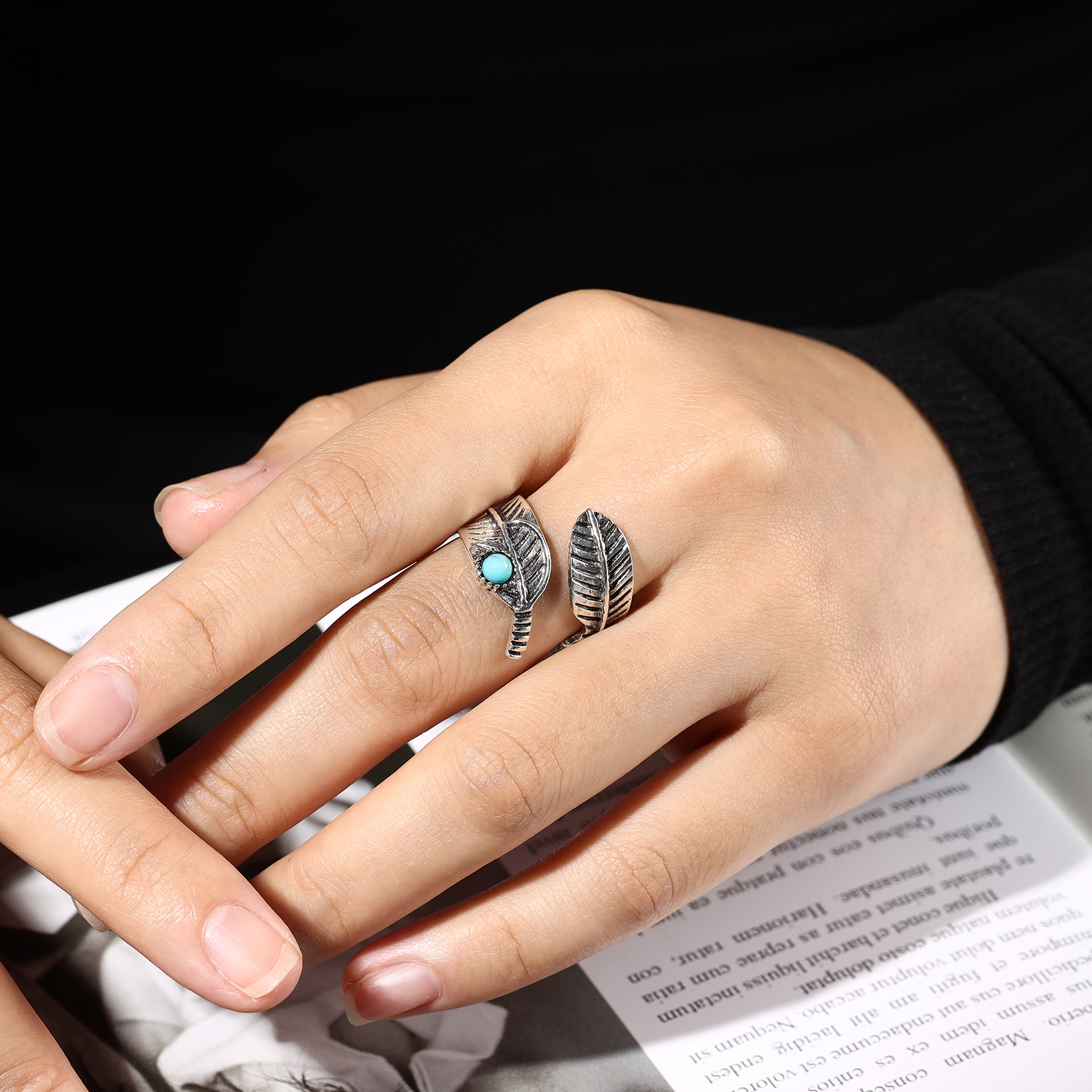 Memorial Feather Ring Open Ring Gift for Her - Your Guardian Angel Watching And Protecting From Above-Jessemade AU