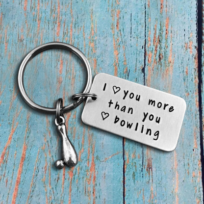 I love you more than you, Personalised Keychain Gifts For Her-Jessemade AU