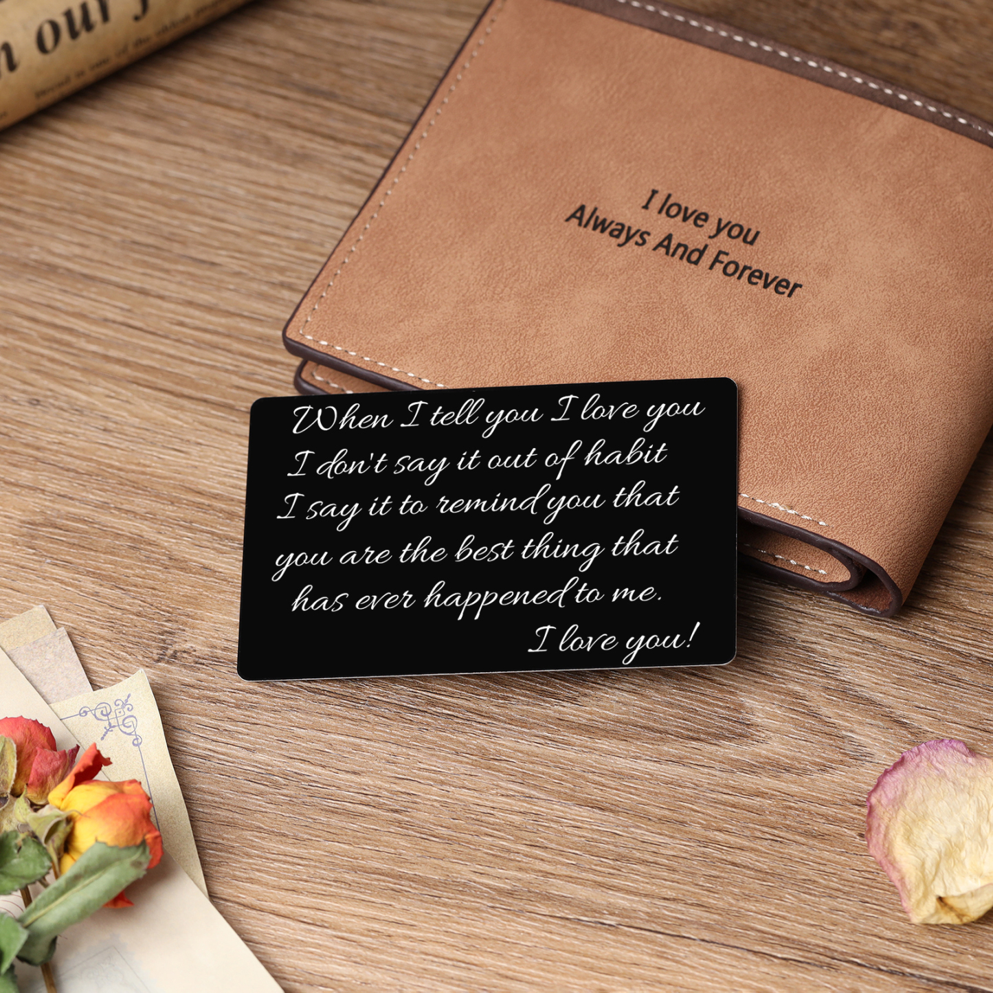 Personalised Wallet Photo Card Wallet Insert Gift for Husband-Jessemade AU