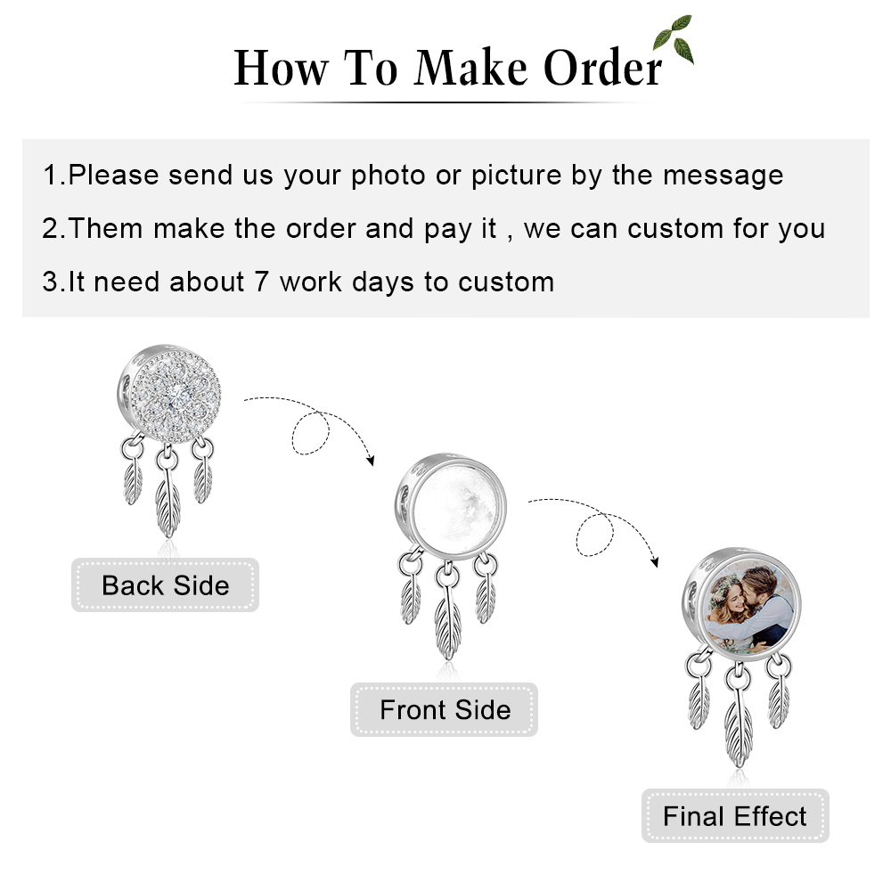 Photo Custom Bracelet with 1 Charm-Jessemade AU